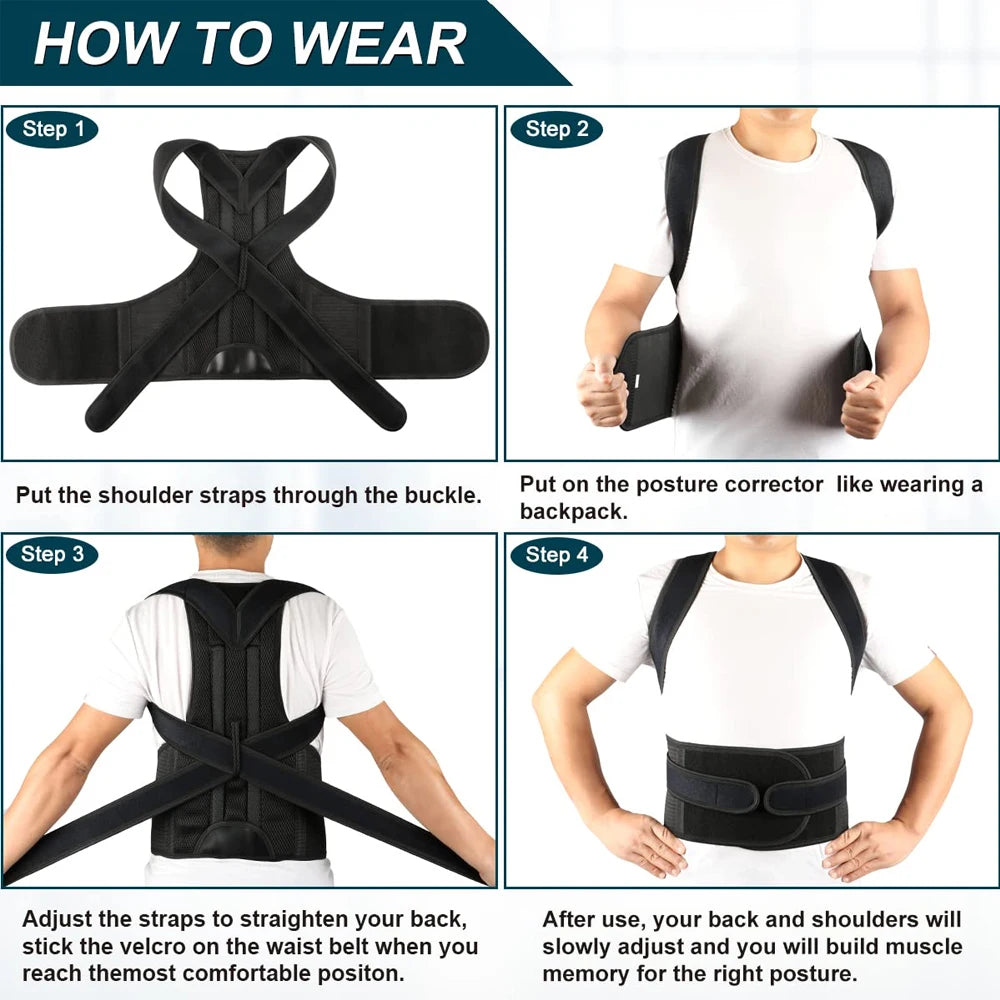 RevivaMuscle Back Brace Posture Corrector for Women & Men