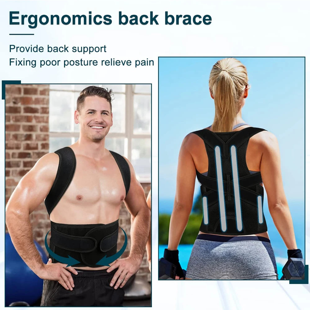 RevivaMuscle Back Brace Posture Corrector for Women & Men